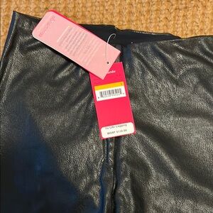 Spanx Commando Black Faux Leather Leggings